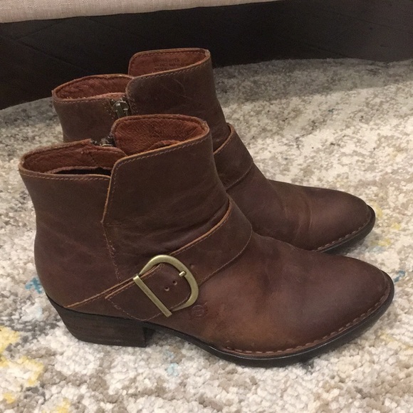 Born Shoes - Born Baloy brown leather boots